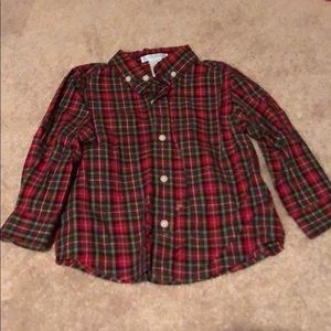 Janie and Jack Boys Plaid shirt 2T